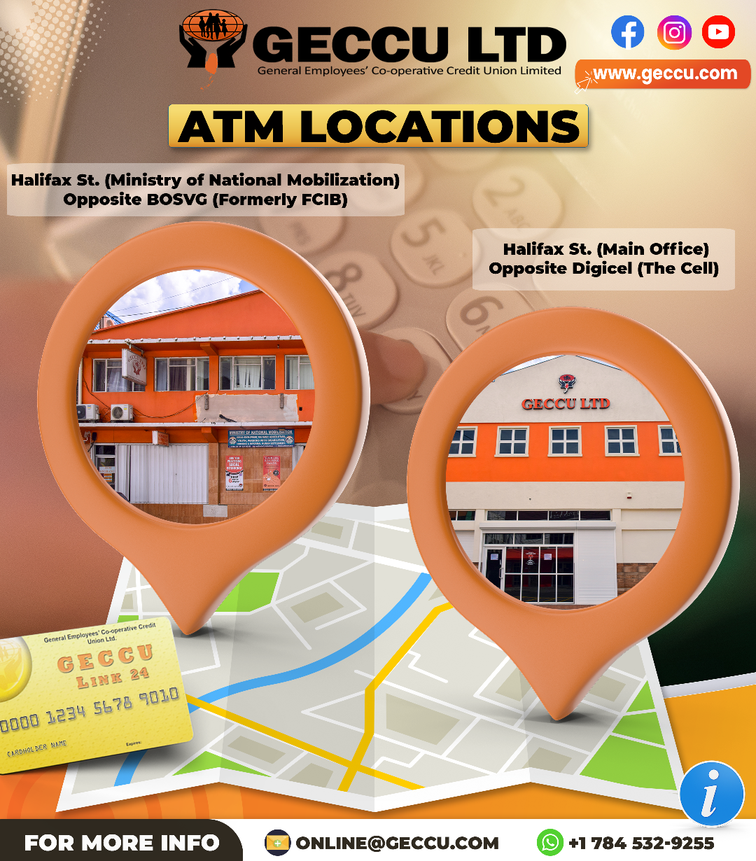 GECCU’s ATM Locations