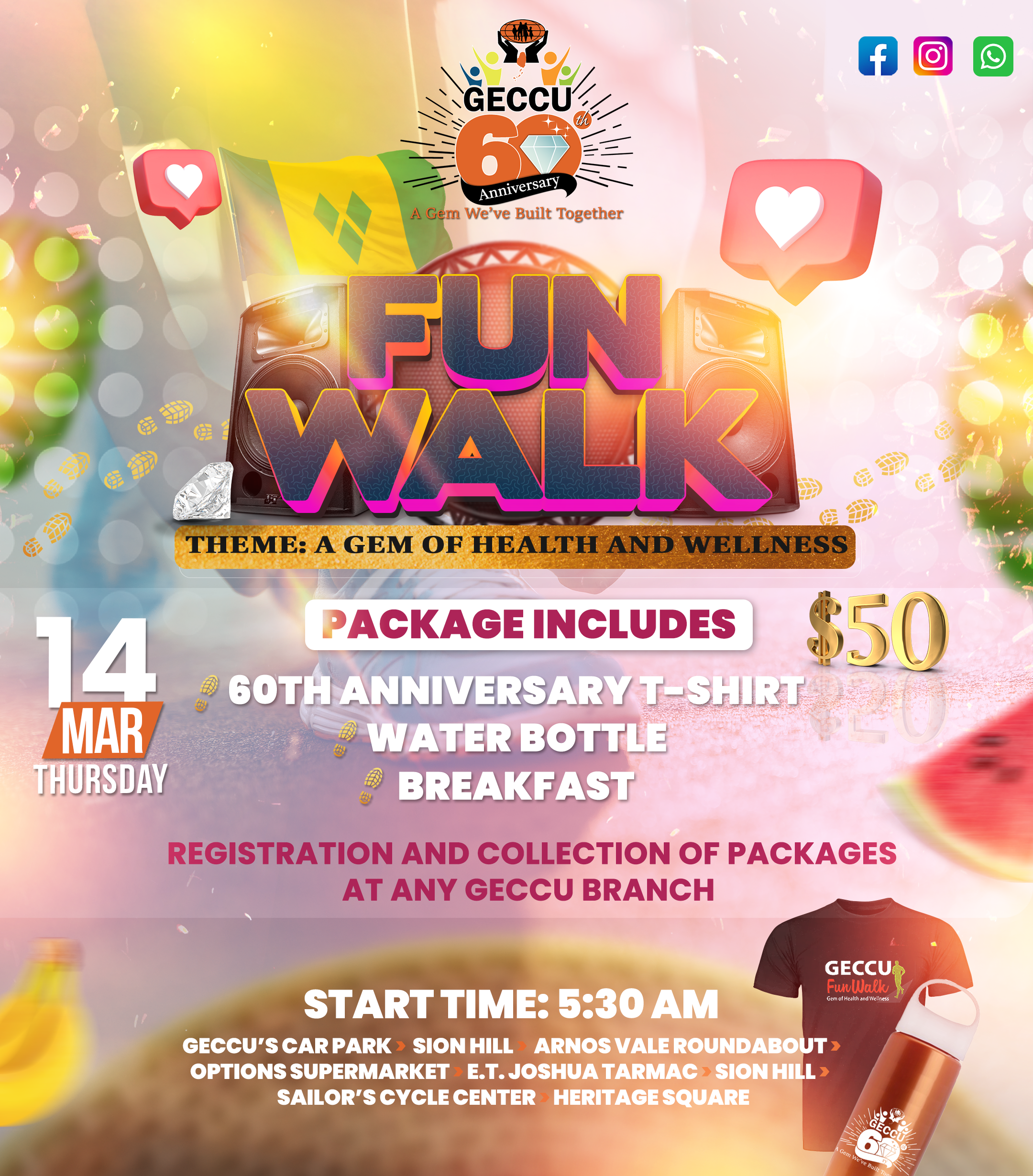 GECCU’s Anniversary Fun Walk is back and better than ever!