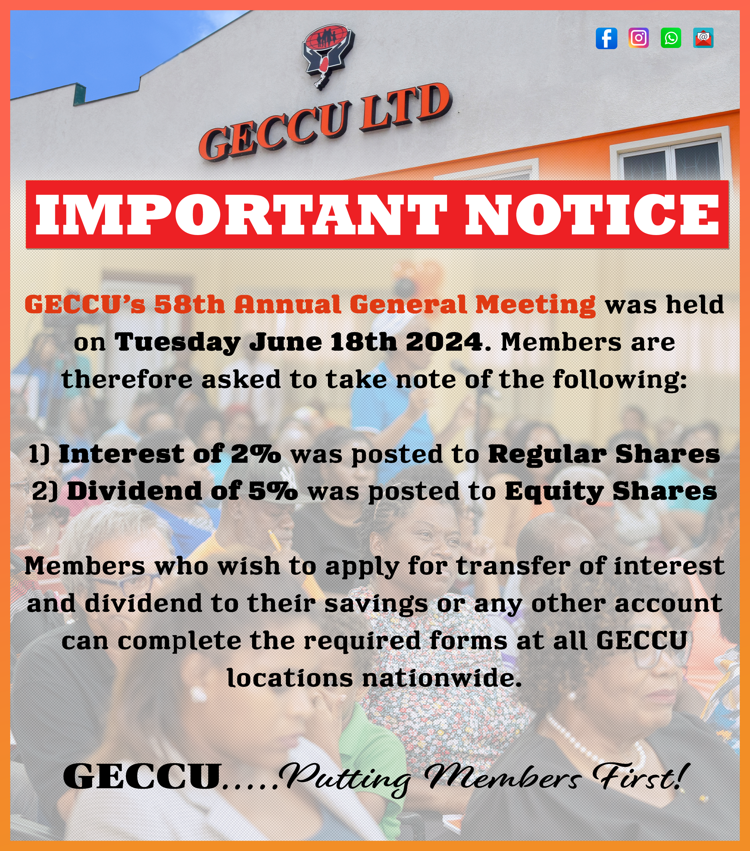Dividends & Interest Notice 2024